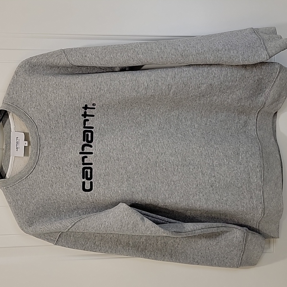 Carhartt WIP Grey Crew Neck Sweatshirt Size XL - Picture 7 of 7